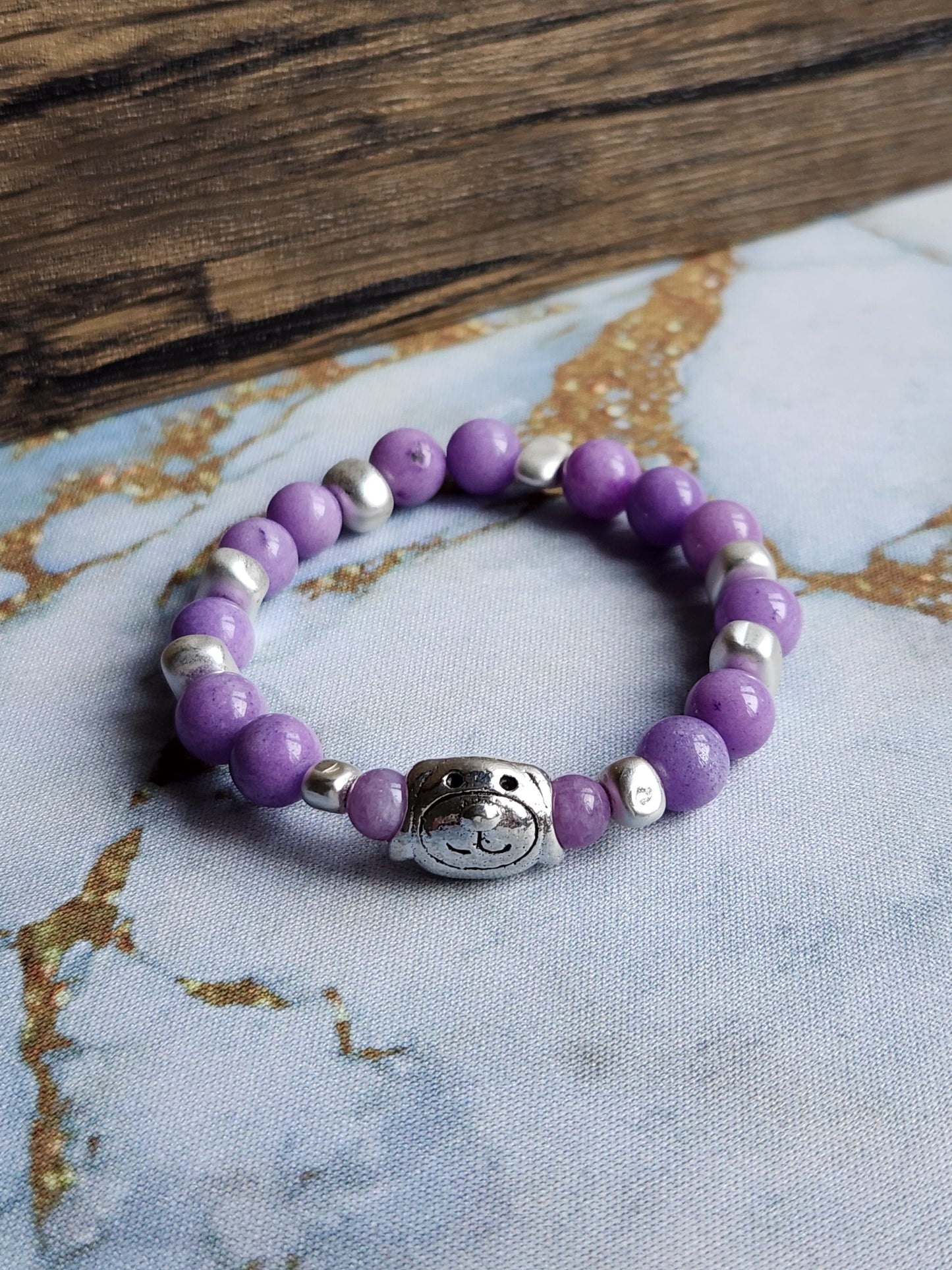 Dog Amethyst Bracelet