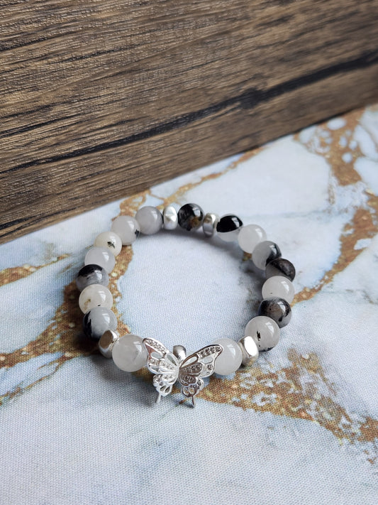 Ethereal Tourmaline Quartz Bracelet