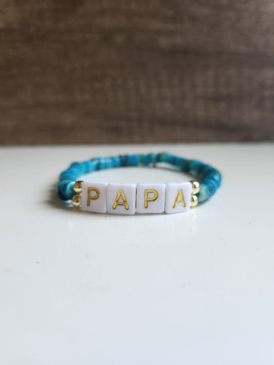 Papa Shell Bracelet (Customizable)