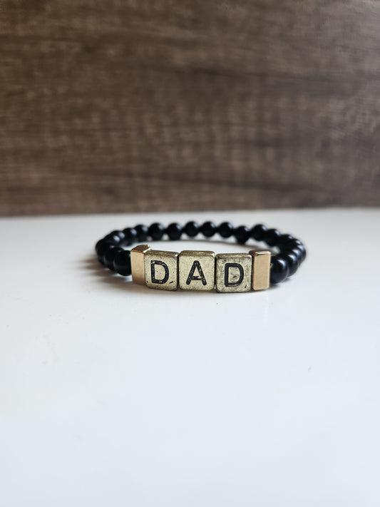 Dad Gemstone Bracelet (Customizable)