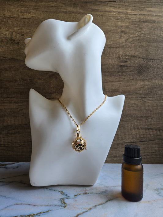 You are Beautiful - Gold Starry Diffuser Necklace