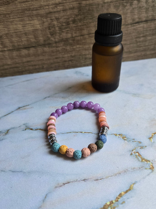 You are Beautiful -Amethyst Diffuser Bracelet