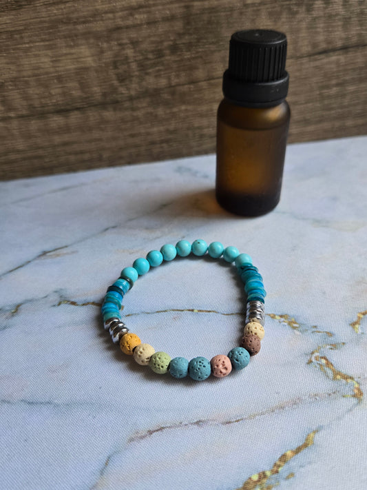 You are Beautiful -Turquoise Diffuser Bracelet
