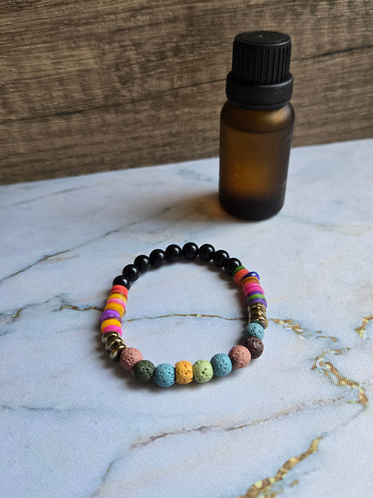 You are Beautiful -Obsidian Diffuser Bracelet
