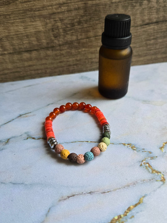 You are Beautiful - Carnelian Diffuser Bracelet