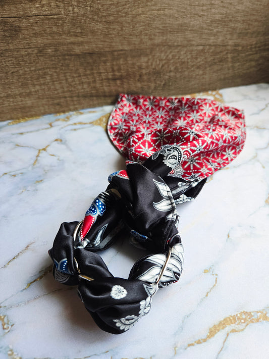 Anak Batik Black & Red Scarf Bangle