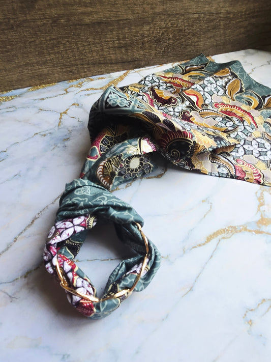 Anak Batik Blue & Yellow Scarf Bangle