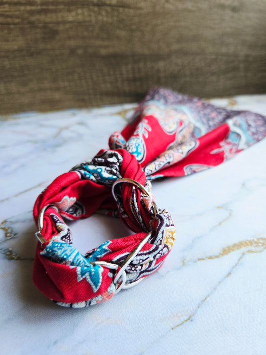 Anak Batik Red Scarf Bangle