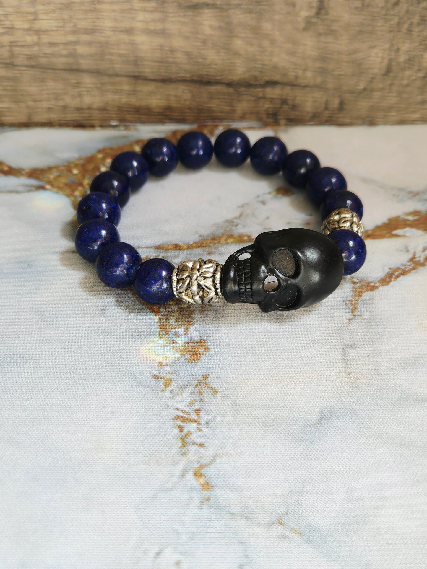 Black Skull Statement Bracelet