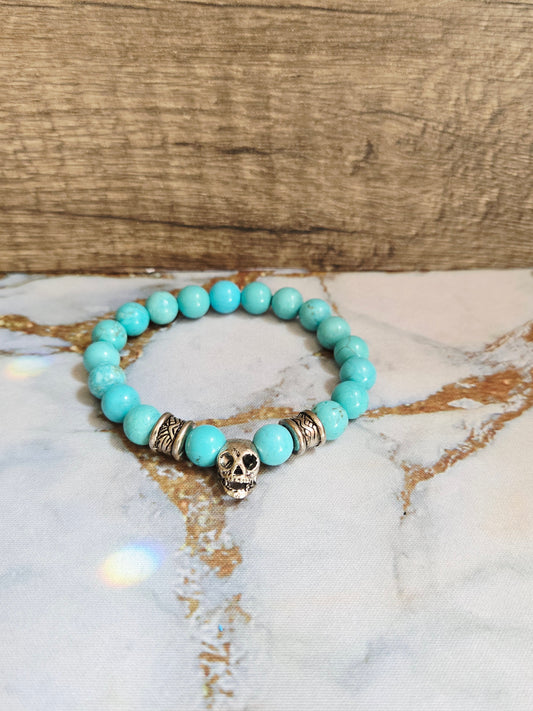 Turquoise Skull Bracelet