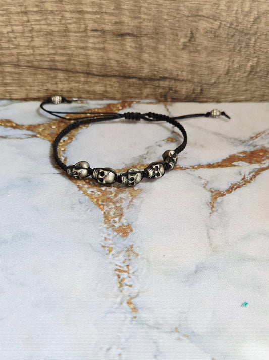 Silver Skull Bracelet